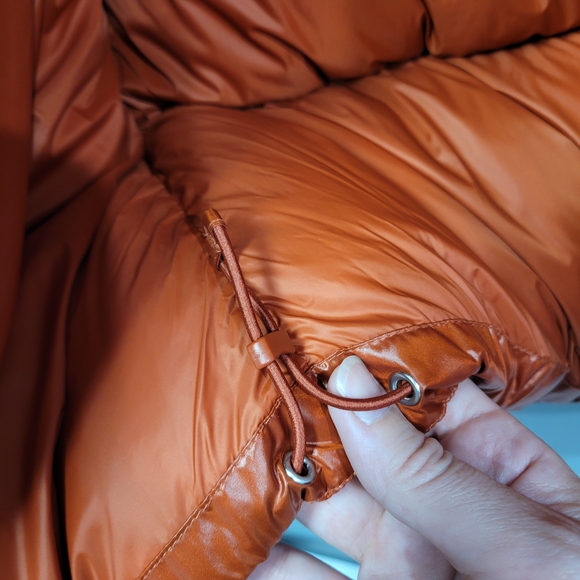 Puma Burnt Orange MMQ Duck Down Puffer Coat NWT - Picture 9 of 12